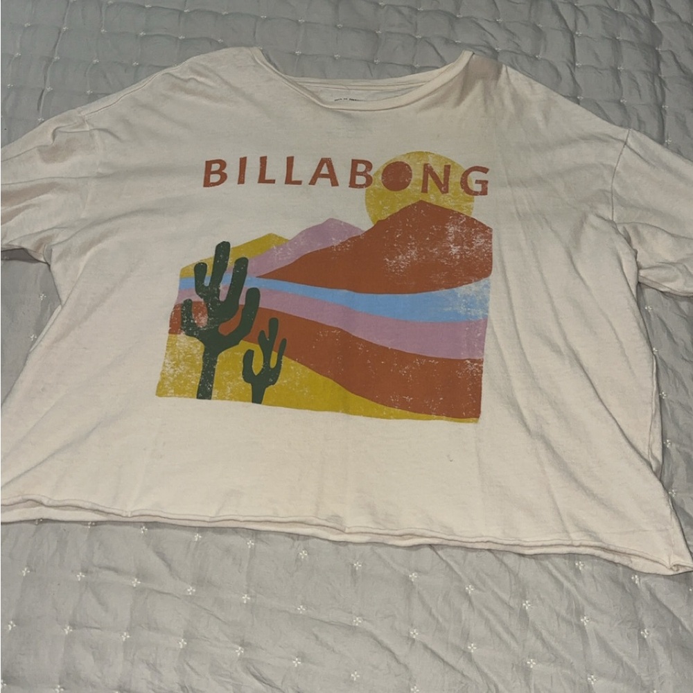 Billabong Desert Scene Tee with Red and Yellow